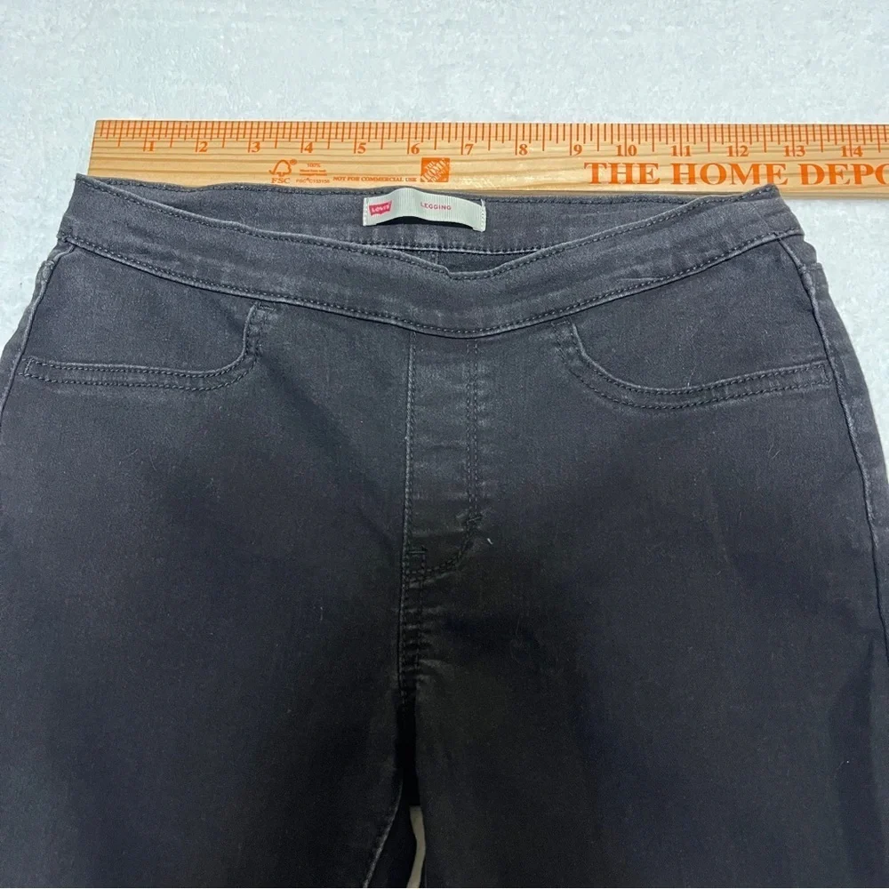 Levi's Girls Leggings Pull-on Black Stretchy Size 14 Regular